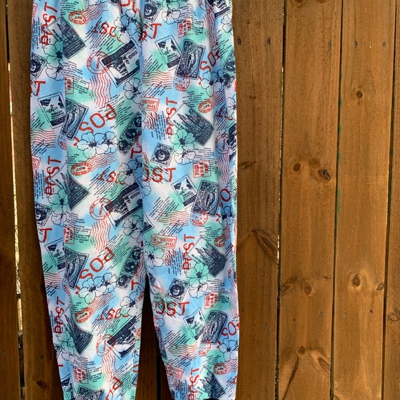 Vintage Postal Stamps all over print tracksuit size M/L. - Picture 5 of 13